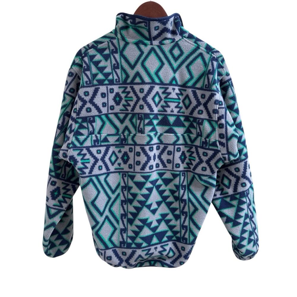 Patagonia Aztec Synchilla Snap-T Fleece Pullover Mens S Vtg Montana Siete Jacket - Picture 2 of 7
